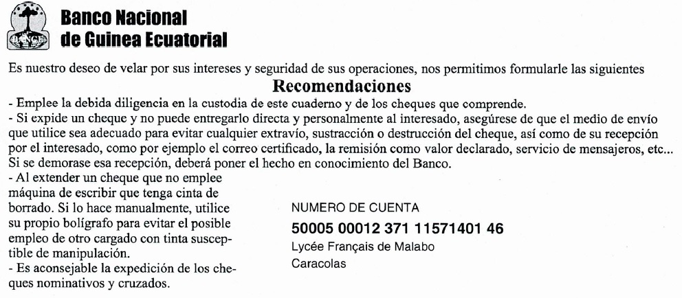 RELEVE D'IDENTITE BANCAIRE BANGE